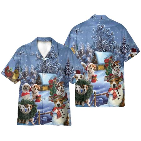 Jack Russell Christmas Funny Hawaiian Shirt