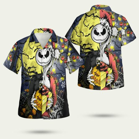 Jack Skellington Happy Halloween Hawaiian Shirt