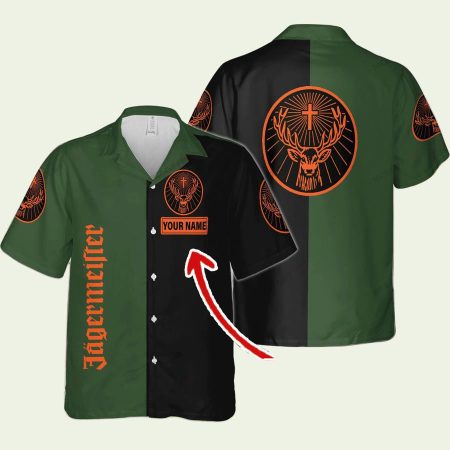 Personalized Jagermeister Logo Hawaiian Shirt