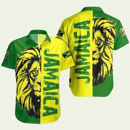 Jamaica Lion Aloha Hawaiian Shirt
