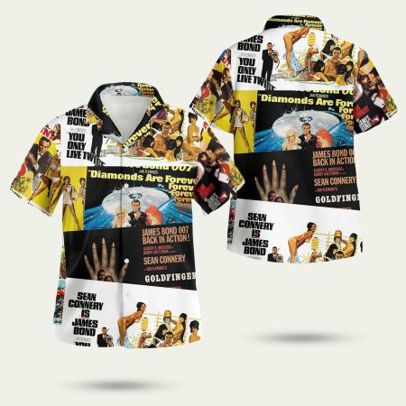 James Bond Movie Hawaiian Shirt