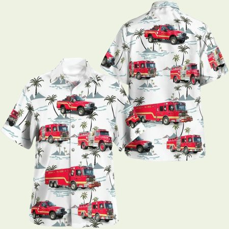 Jarrettsville Volunteer Fire Company Hawaiian Shirt