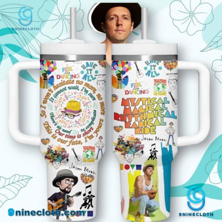 Jason Mraz Mystical Magical Rhythmical Radical Ride 40oz Tumbler With Handle HG
