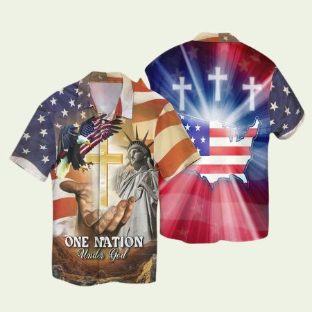Jesus 4Th Of July Independence Day American Flag Hawaiian Shirt