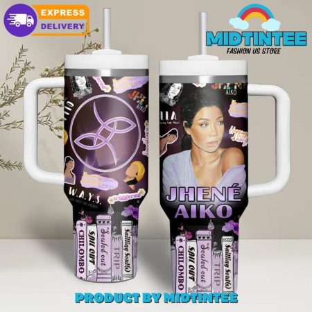 Jhene Aiko Why Are Not You Smiling  30oz or 40oz Tumbler With Handle HG