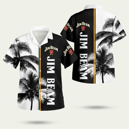 Jim Beam Palm Tree Hawaiian Shirt