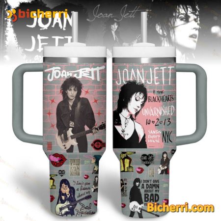 Joan Jett & The Blackhearts Unvarnished 30oz or 40oz Stainless Tumbler With Handle NVA
