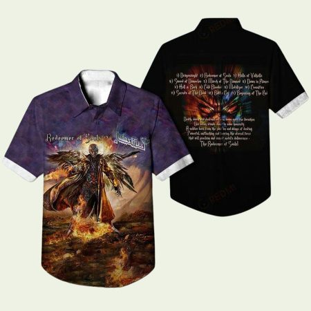 Judas Priest Redeemer Of Souls Album Hawaiian Shirt