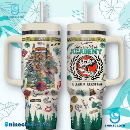 Jurassic Park Academy The League Of Jurassic Park Personalized 40oz Tumbler With Handle HG