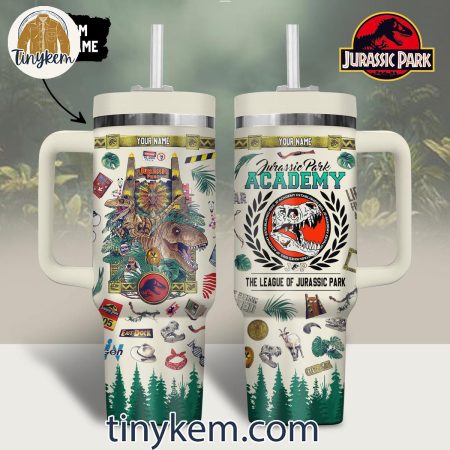Jurassic Park Personzlized 30oz or 40oz Stainless Steel Tumbler With Handle HG