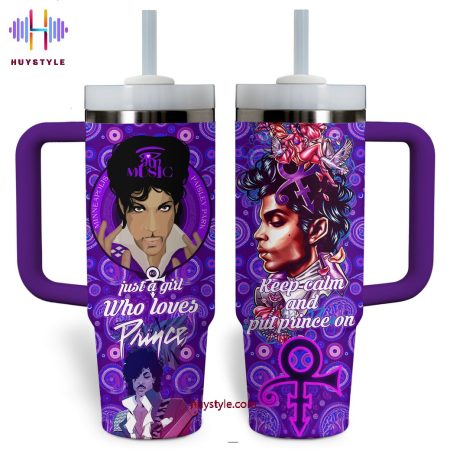 Just A Girl Who Loves Prince  Quencher 30oz or 40oz Stainless Steel Tumbler With Handle NVA