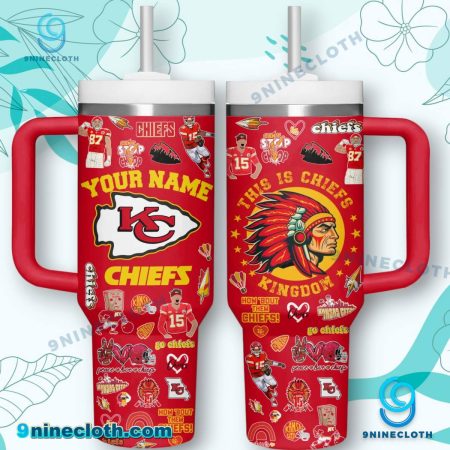 KSC This Is Chiefs Kingdom Personalized 40oz Tumbler With Handle HG
