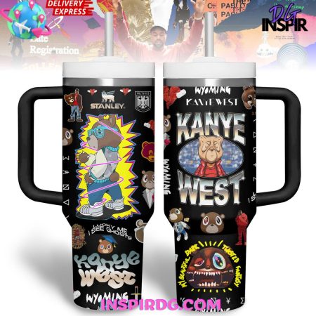 Kanye West Bear Limited Edition  30oz 40 oz Tumbler With Handle HG Cup