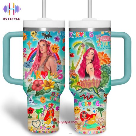 Karol G Summer Vibe Quencher 30oz or 40oz Stainless Steel Tumbler With Handle NVA