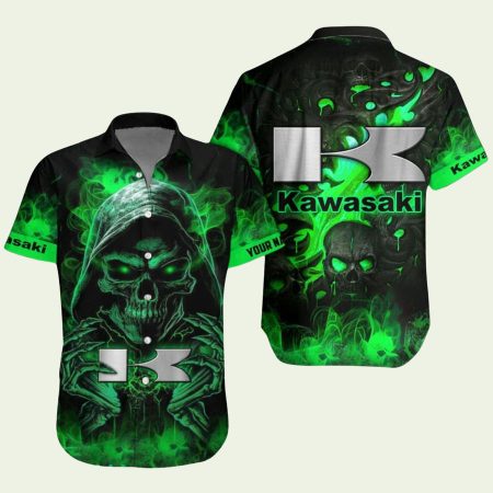 Kawasaki Hawaiian Shirt