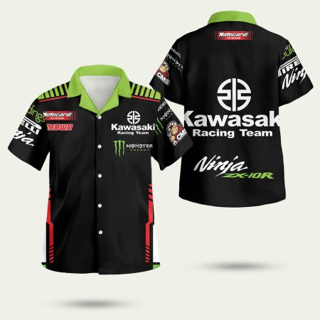 Kawasaki Ninja ZX 10R Racing Team Hawaiian Shirt