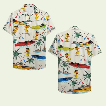 Kayaking Duck Hawaiian Shirt