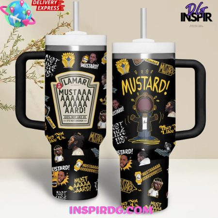 Kendrick Lamar Mustard Limited Edition  30oz 40 oz Tumbler With Handle HG Cup
