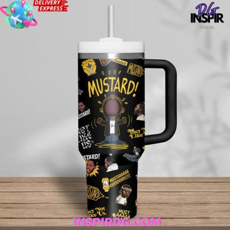 Kendrick Lamar Mustard Limited Edition  30oz 40 oz Tumbler With Handle HG Cup