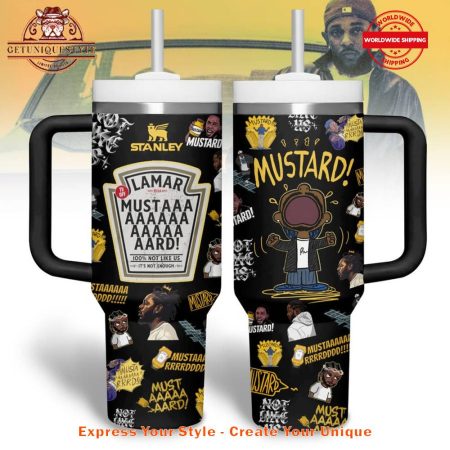 Kendrick Lamar Mustard Song 40oz   30oz or 40oz Stainless Steel Tumbler With Handle HG
