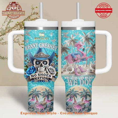 Kenny Chesney Live In No Shoes Nation 40oz   30oz or 40oz Stainless Steel Tumbler With Handle HG