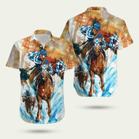 Kentucky Derby Horse Racing Vintage Hawaiian Shirt