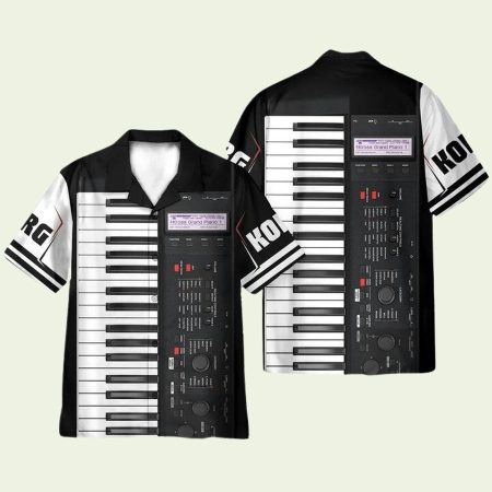 Keyboard Piano Hawaiian Shirt