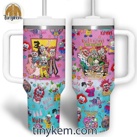 Killer Klowns from Outer Space 30oz or 40oz Stainless Steel Tumbler With Handle HG