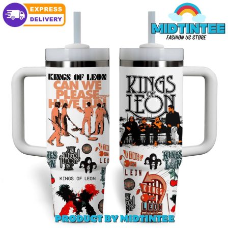 Kings Of Leon Can We Please Have Fun  30oz or 40oz Tumbler With Handle HG