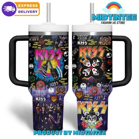 Kiss Band Rock And Roll All Nite  30oz or 40oz Tumbler With Handle HG