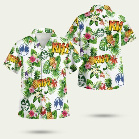 Kiss Rock Band Hawaiian Shirt