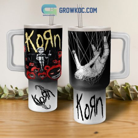 Korn Rock Band The Nothing 30oz or 40oz Stainless Tumbler With Handle NVA