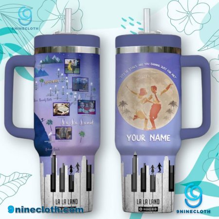 La La Land City Of Stars Are You Shining Just For Me 40oz Personalized Tumbler With Handle HG