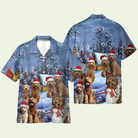 Labradoodle Christmas Hawaiian Shirt