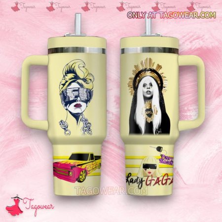 Lady Gaga Pussy Wagon HFN 30oz or 40oz Stainless Steel Tumbler With Handle