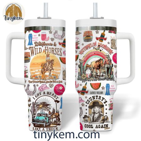 Lainey Wilson 30oz or 40oz Stainless Steel Tumbler With Handle HG