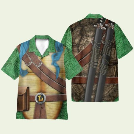 Leonardo Teenage Mutant Ninja Turtles Movie Cosplay Hawaiian Shirt