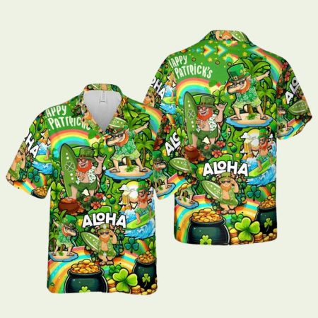 Leprechaun Happy St Patrick’s Day Hawaiian Shirt