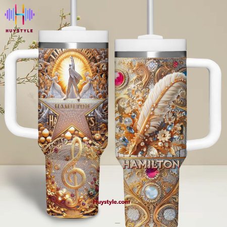 Lewis Hamilton Golden Musical Note Quencher 30oz or 40oz Stainless Steel Tumbler With Handle NVA