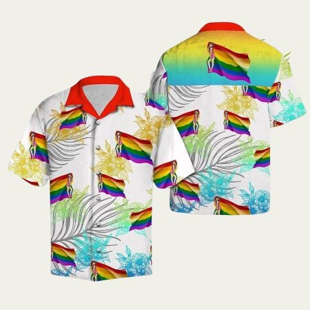 Lgbt pride love is love summer vacation hawaiian shirt