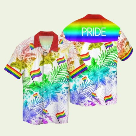 Lgbt Floral Summer Vacation Hawaiian Shirt