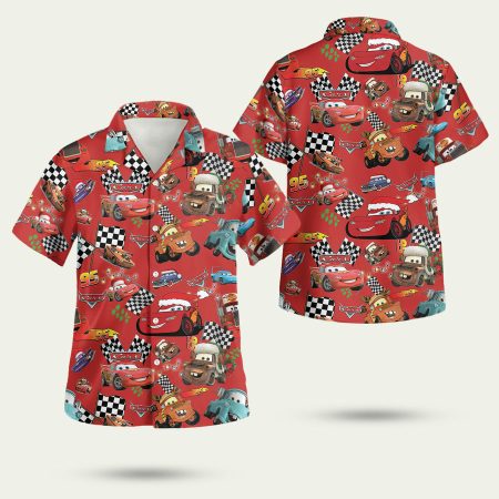 Lightning Mcqueen Gt Hawaiian Shirt