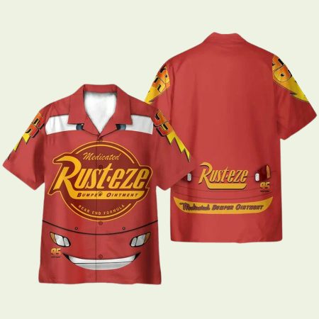 Lightning Mcqueen Pixar Cars Cosplay Hawaiian Shirt