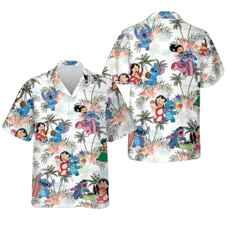 Lilo And Stitch 4Th Of July Summer Vacation Aloha Hawaiian Shirt