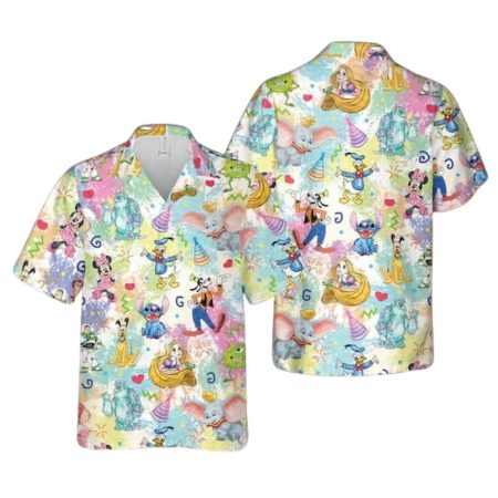 Lilo Stitch Mickey and Friends Disney Hawaiian Shirt