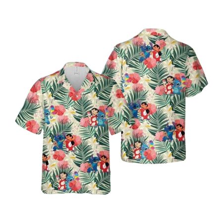 Lilo Stitch Tropical Escape Hawaiian Shirt