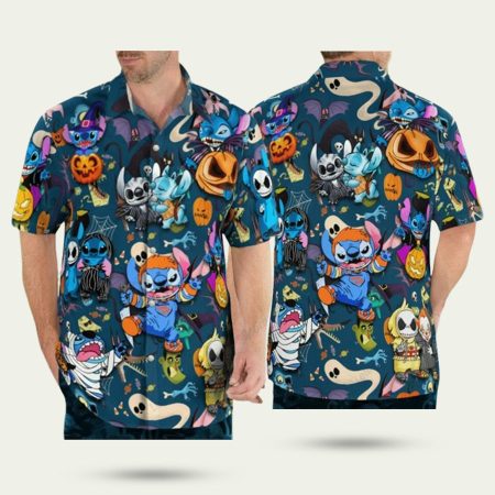Lilo And Stitch Halloween Hawaiian Shirt