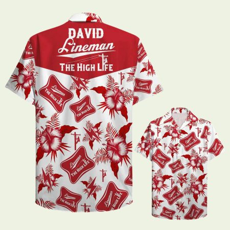 Lineman The High Life Hawaiian Shirt