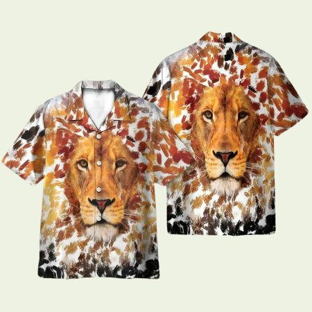 Lion Art Hawaiian Shirt