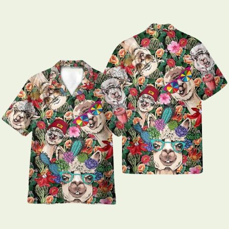 Llama Hawaiian Shirt